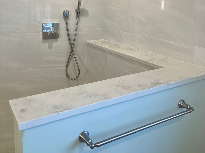 Transforming a Bathroom with Elegant Materials: A Stunning Renovation